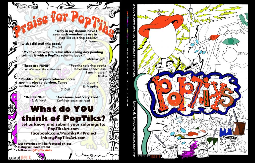 Download Poptiks Coloring Book Cover Logo Yogiproductions