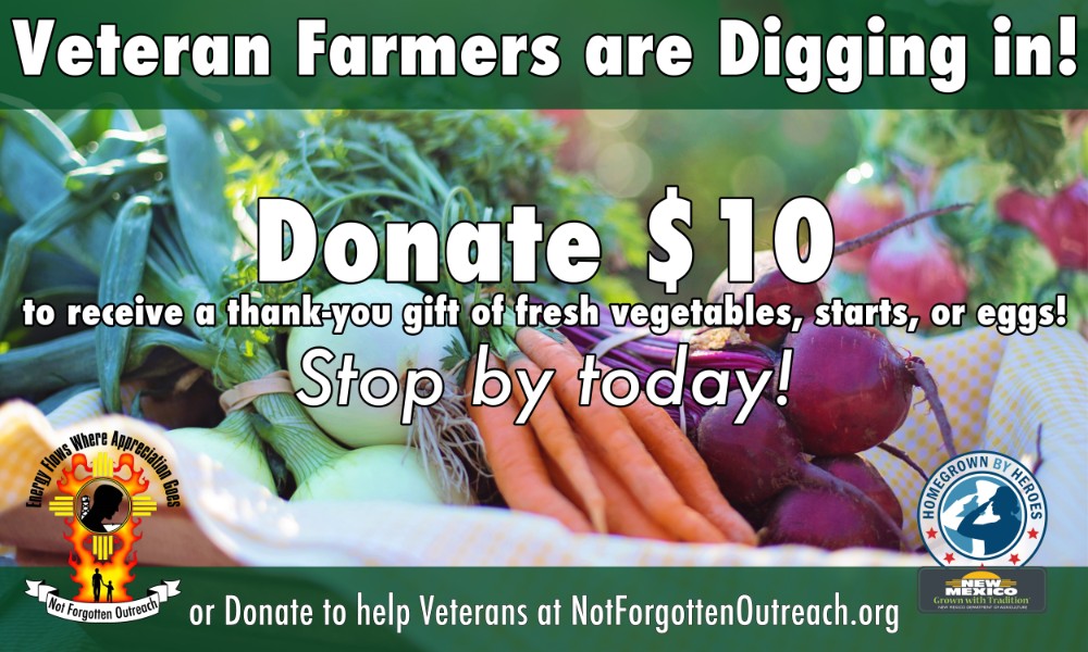 NFO Vegetable Donation Banner