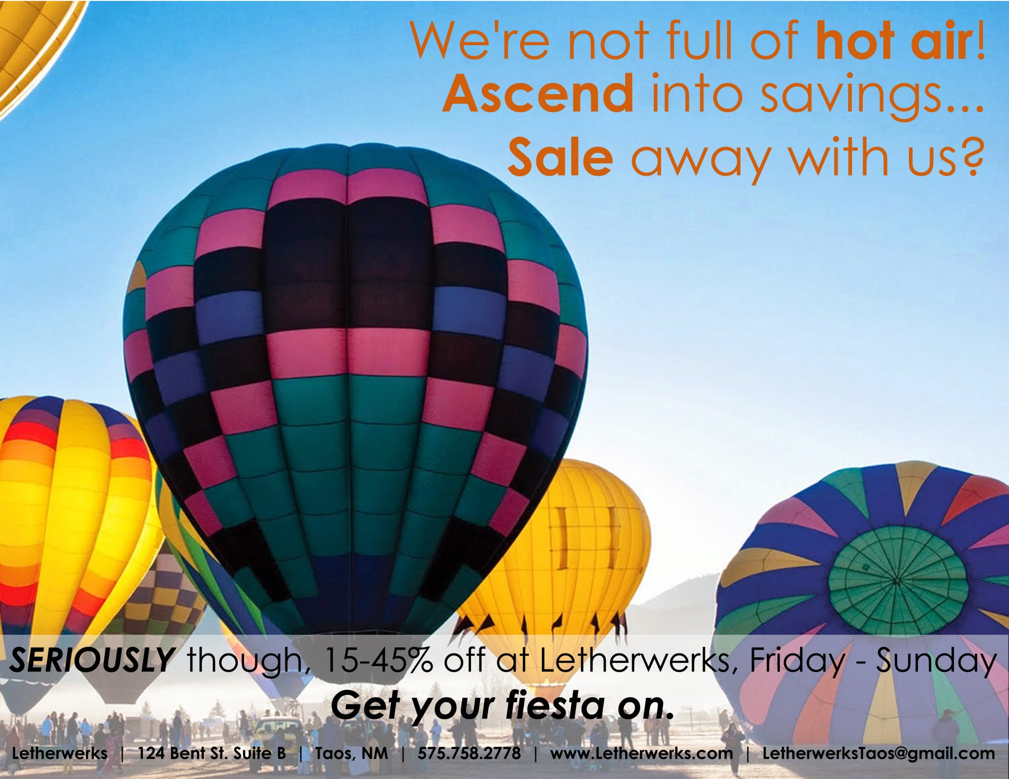 Letherwerks Balloon Fiesta Advertisement
