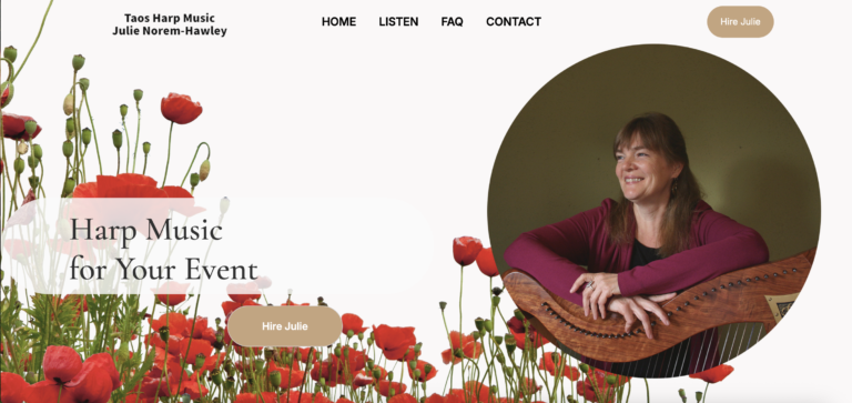 Julie Norem-Hawley, Taos Harp Music